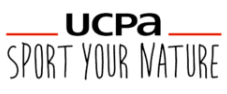 UCPA logo with bold black 'ucpa' text and the handwritten slogan 'SPORT YOUR NATURE'.