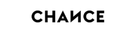 Logo with the word CHANCE in bold black letters on a white background.