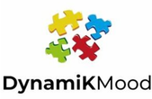 DynamikMood logo with four interlocking puzzle pieces in yellow, blue, red, and green above the brand name DynamikMood.