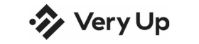Very Up logo: a geometric diamond icon to the left of the bold 'Very Up' wordmark, representing the brand identity.